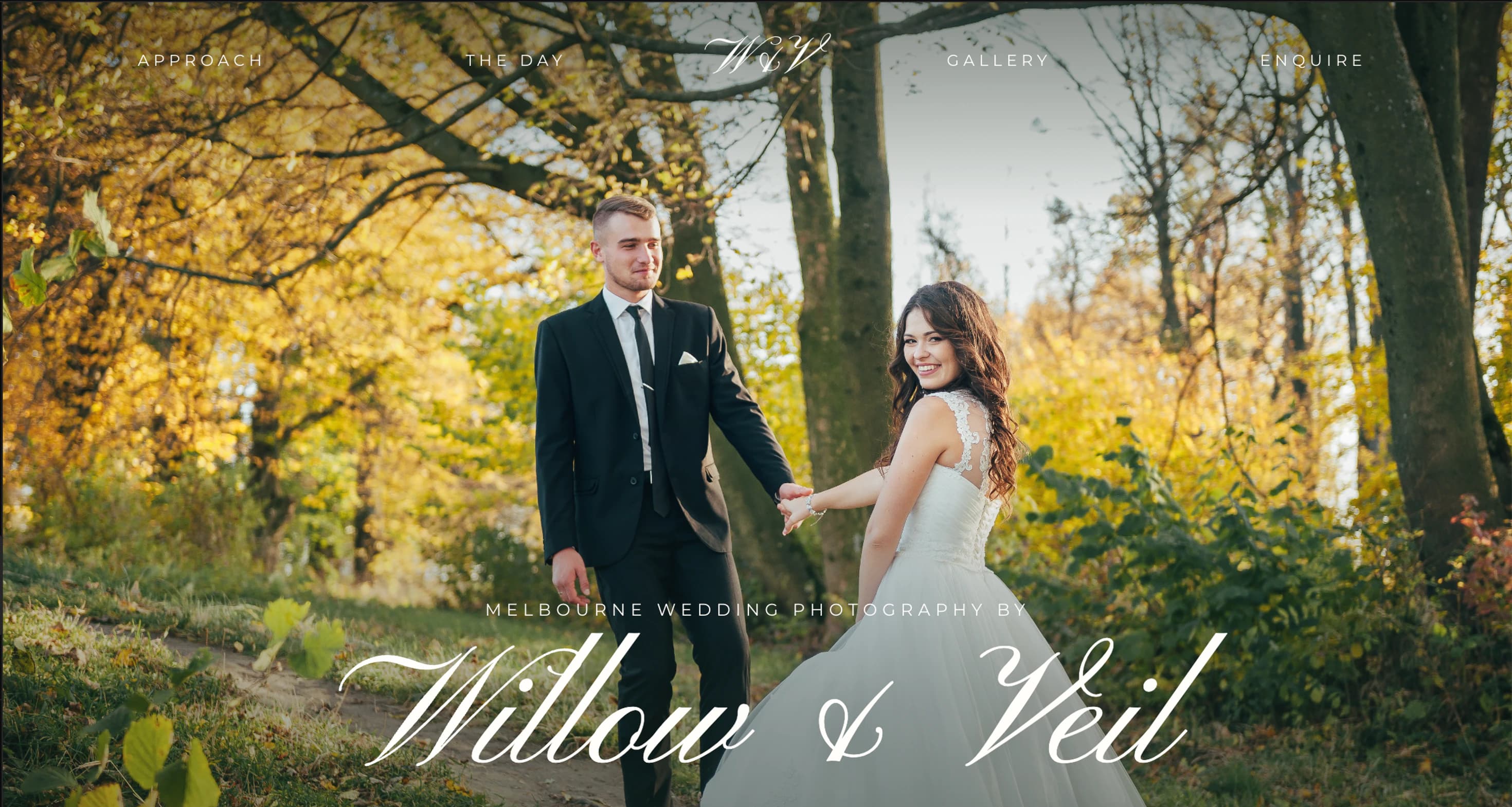 Published Willow and Veil Photography website generated from the Asterisks Studio workflow